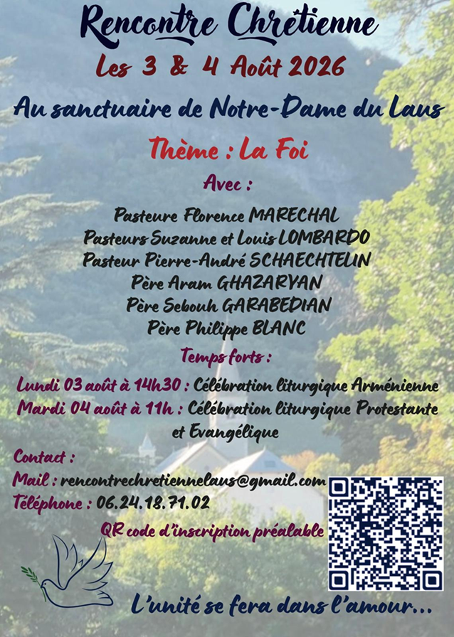 Notre dame du Laus les 03 et 04 août 2026
